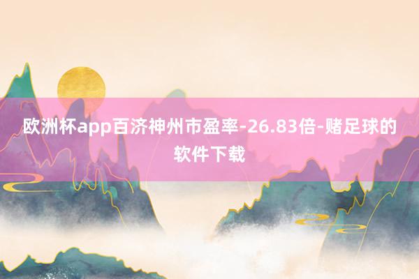 欧洲杯app百济神州市盈率-26.83倍-赌足球的软件下载